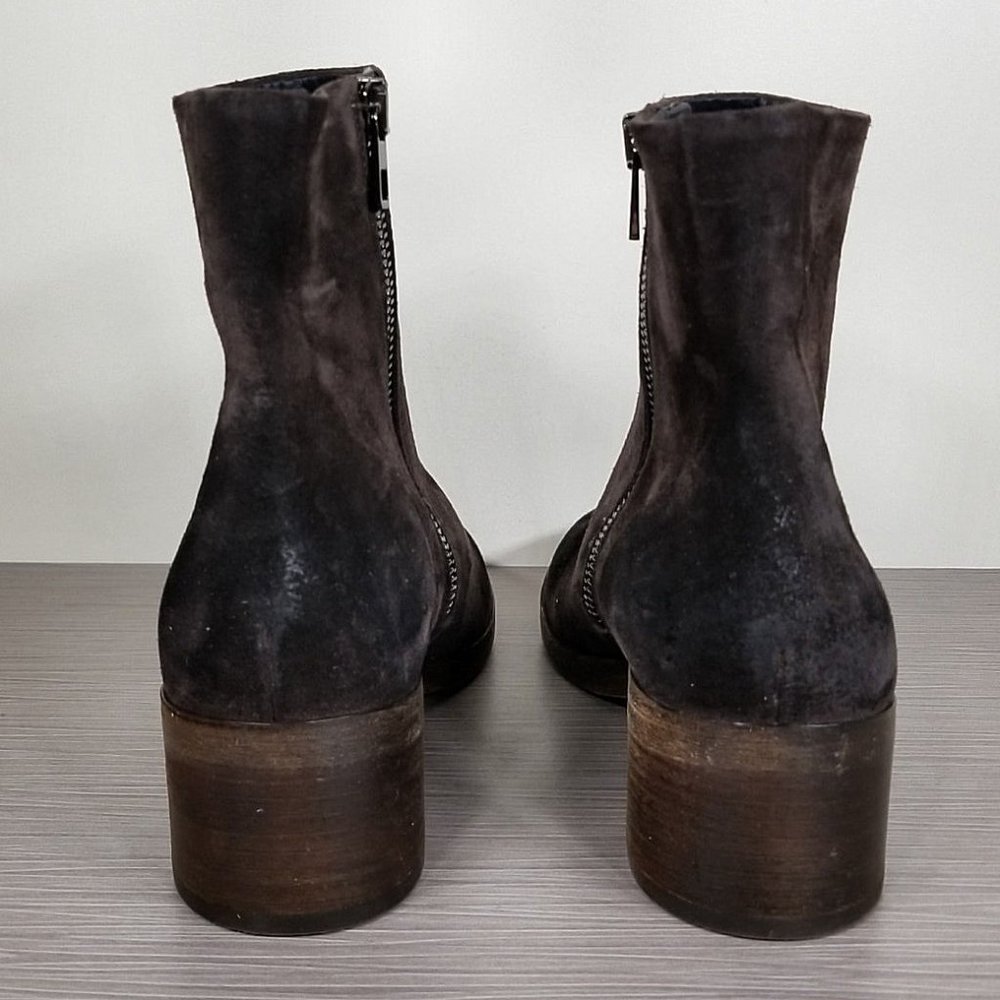 Vince 'Ruth' Block Heel Bootie, Peat (Brown) Suede, Womens Size 5.5 / 35.5 - Picture 5 of 9